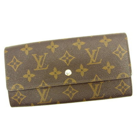 Louis Vuitton long Wallet zipper bifold Pochette Porte Monnaie brown - Picture 1 of 6